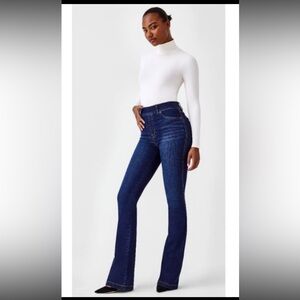 SPANX Dark Blue Women's Flare Jeans Size Larg